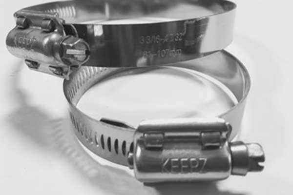 بست شیلنگ استیل برند کیپز آمریکایی عرض ۱۳ میلیمتری سایز۵۱-۲۷